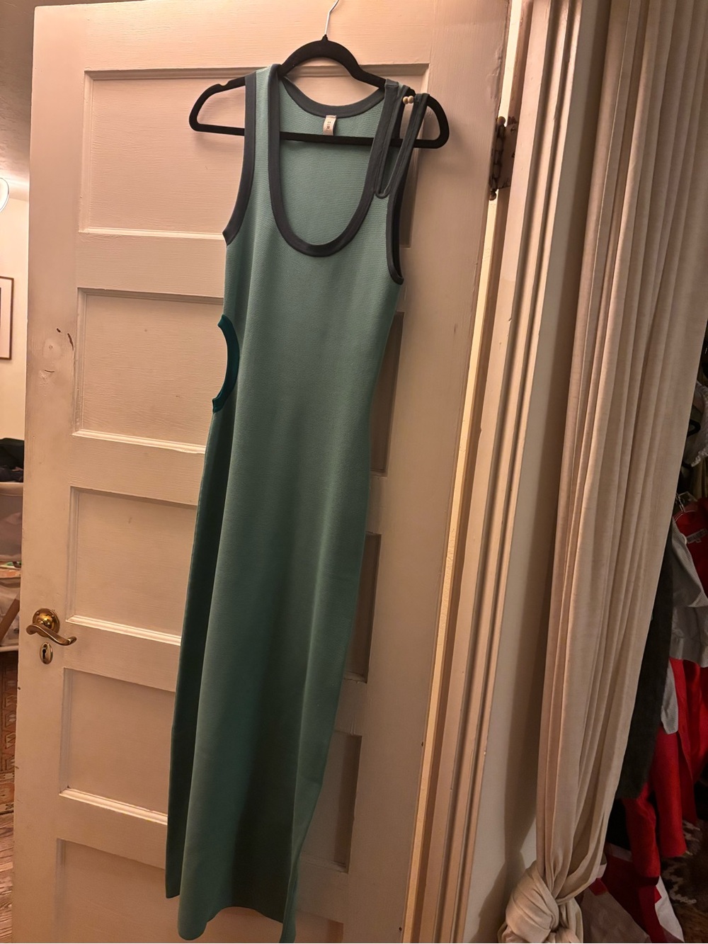 Sleeveless Maxi Dress in Teal Green